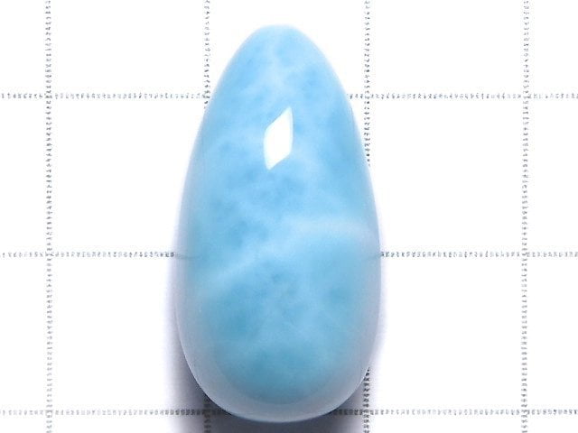 [Video][One of a kind] Larimar Pectolite AAA Half Drilled Hole Drop 1pc NO.7