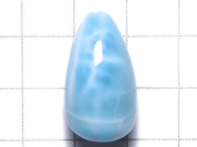 [Video][One of a kind] Larimar Pectolite AAA Half Drilled Hole Drop 1pc NO.8