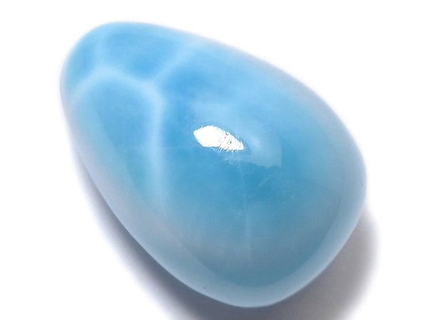 [Video][One of a kind] Larimar Pectolite AAA Half Drilled Hole Drop 1pc NO.9