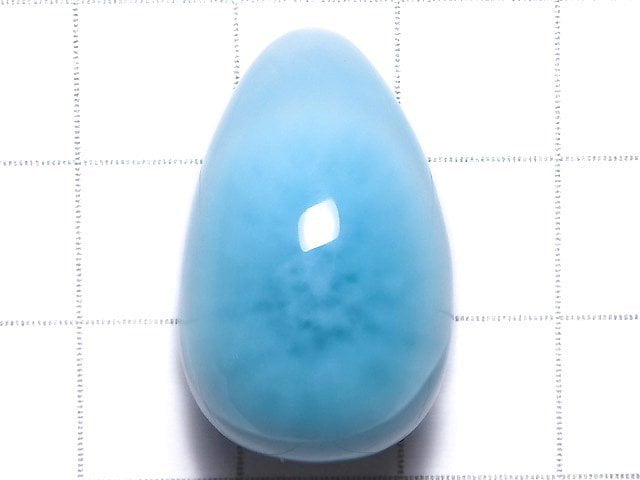 [Video][One of a kind] Larimar Pectolite AAA Half Drilled Hole Drop 1pc NO.10