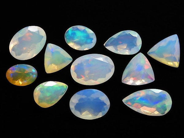 [Video][One of a kind] High Quality Ethiopian Opal AAA- Loose stone Faceted 11pcs Set NO.1