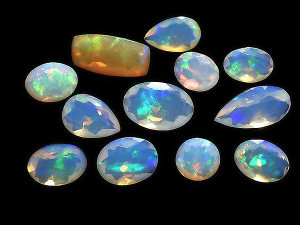 [Video][One of a kind] High Quality Ethiopian Opal AAA- Loose stone Faceted 12pcs Set NO.2