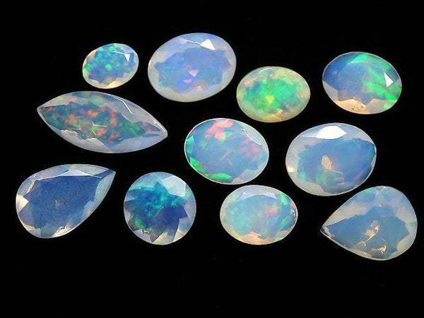 [Video][One of a kind] High Quality Ethiopian Opal AAA- Loose stone Faceted 11pcs Set NO.3