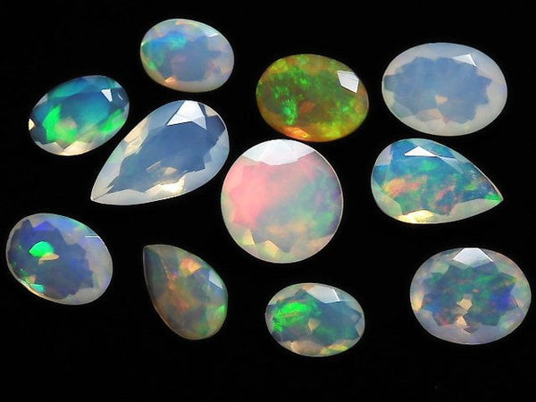 [Video][One of a kind] High Quality Ethiopian Opal AAA- Loose stone Faceted 11pcs Set NO.5