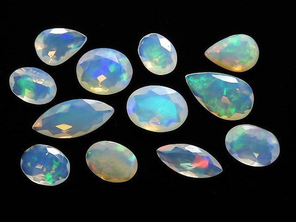 [Video][One of a kind] High Quality Ethiopian Opal AAA- Loose stone Faceted 12pcs Set NO.6