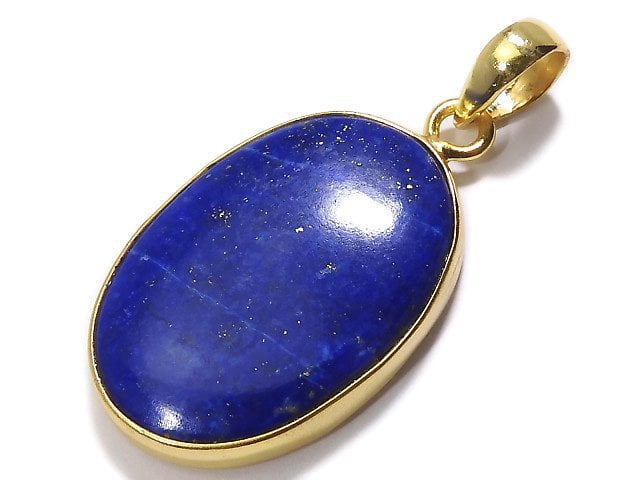 [Video][One of a kind] Lapislazuli AA++ Pendant 18KGP NO.4