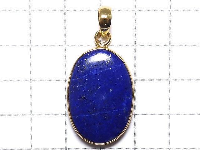 [Video][One of a kind] Lapislazuli AA++ Pendant 18KGP NO.4