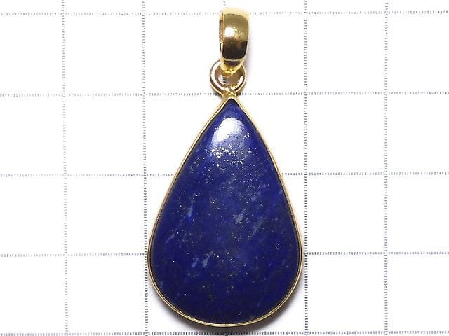 [Video][One of a kind] Lapislazuli AA++ Pendant 18KGP NO.5