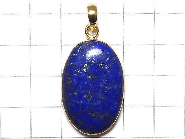 [Video][One of a kind] Lapislazuli AA++ Pendant 18KGP NO.6