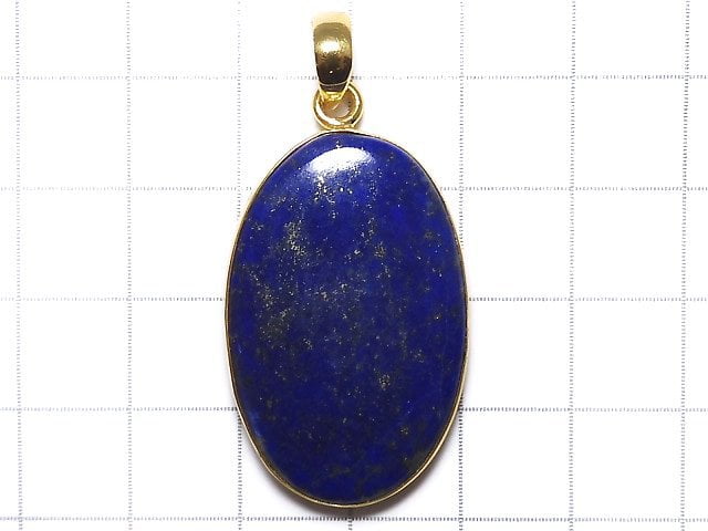 [Video][One of a kind] Lapislazuli AA++ Pendant 18KGP NO.8