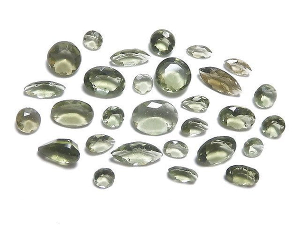 [Video][One of a kind] High Quality Moldavite AAA Faceted Loose stone 29pcs Set NO.4