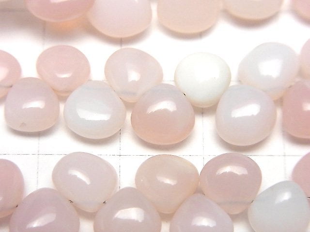 [Video] Pink Opal AAA- Chestnut (Smooth) half or 1strand beads (aprx.7inch/18cm)