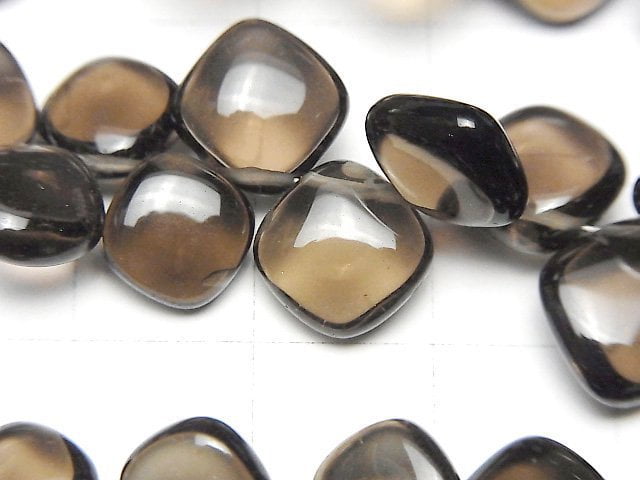 [Video]High Quality Smoky Quartz AAA Diamond (Smooth) half or 1strand beads (aprx.7inch/18cm)