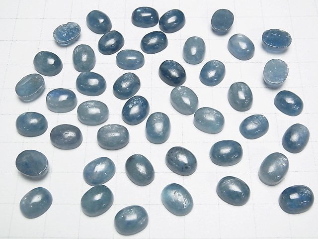 [Video] Blue Green Kyanite AA++ Oval Cabochon 10x8mm 2pcs