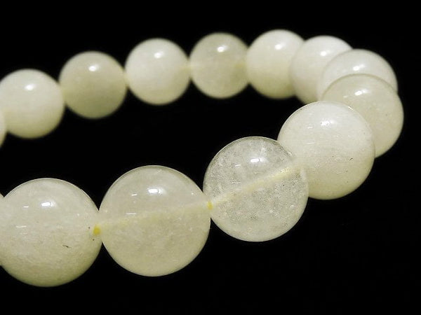 [Video][One of a kind] Libyan Desert Glass Round 12mm Bracelet NO.11