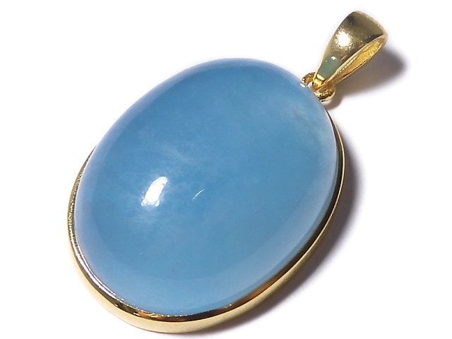 [Video][One of a kind] Aquamarine AA++ Pendant 18KGP NO.22