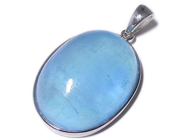 [Video][One of a kind] Aquamarine AA++ Pendant Silver925 NO.30