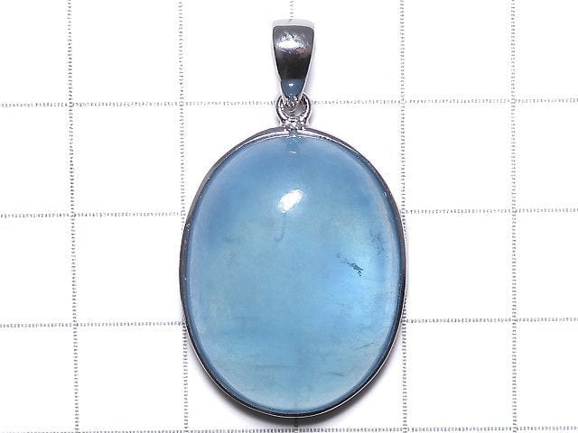 [Video][One of a kind] Aquamarine AA++ Pendant Silver925 NO.30