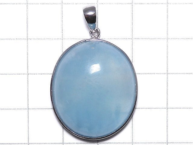 [Video][One of a kind] Aquamarine AA++ Pendant Silver925 NO.36