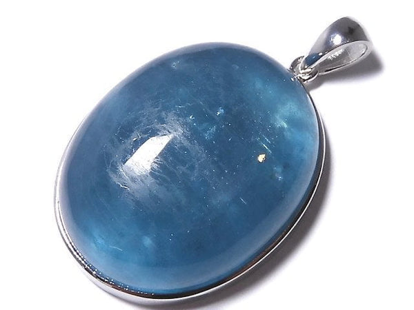 [Video][One of a kind] Aquamarine AA++ Pendant Silver925 NO.37