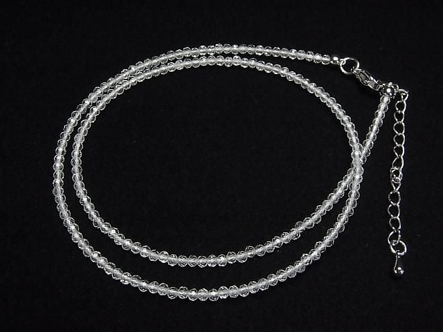 [Video] High Quality! Crystal AAA Faceted Round 2mm Necklace