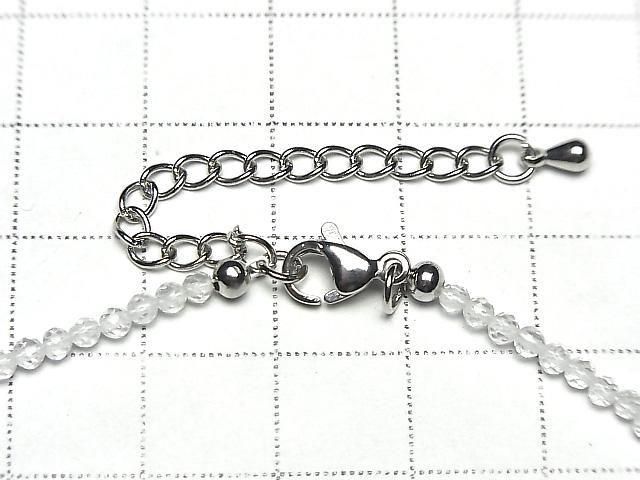 [Video] High Quality! Crystal AAA Faceted Round 2mm Necklace