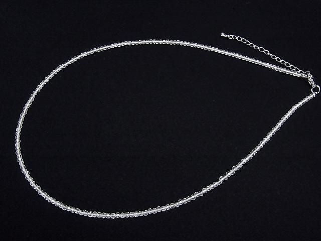 [Video] High Quality! Crystal AAA Faceted Round 2mm Necklace
