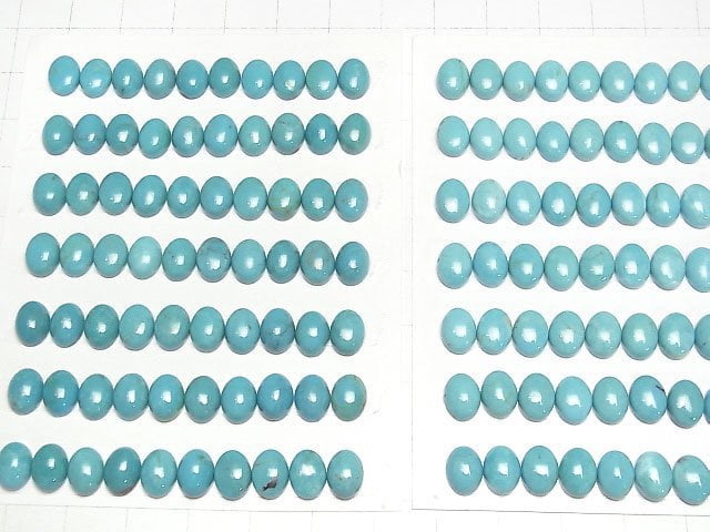 [Video]Turquoise AAA Oval Cabochon 8x6mm 2pcs