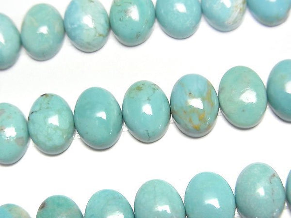 [Video]Turquoise AA++ Oval Cabochon 8x6mm 2pcs