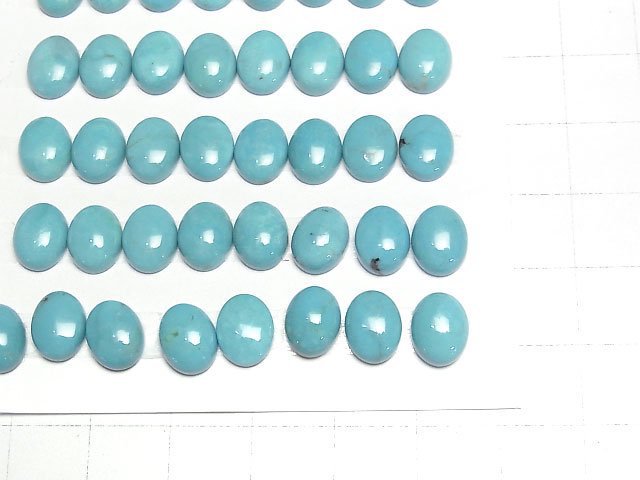 [Video]Turquoise AAA Oval Cabochon 9x7mm 2pcs