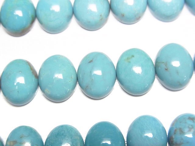 [Video]Turquoise AAA- Oval Cabochon 10x8mm 1pc