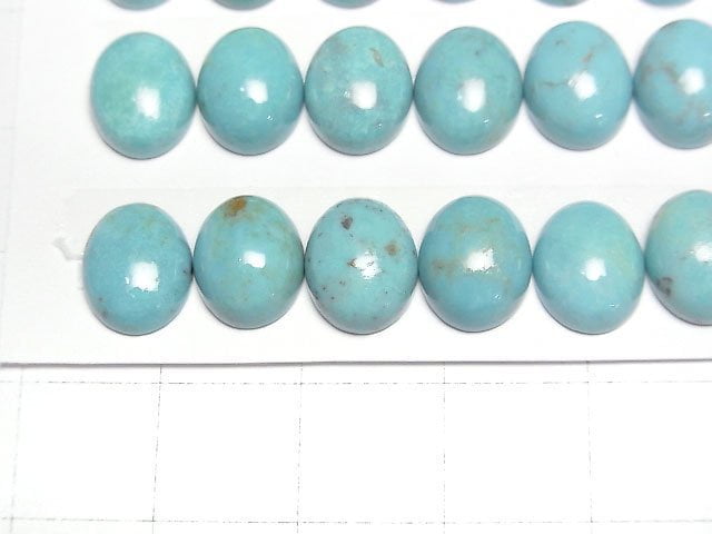 [Video]Turquoise AA++ Oval Cabochon 10x8mm 1pc