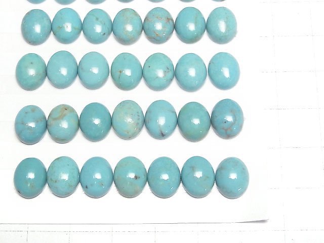 [Video]Turquoise AA++ Oval Cabochon 10x8mm 1pc