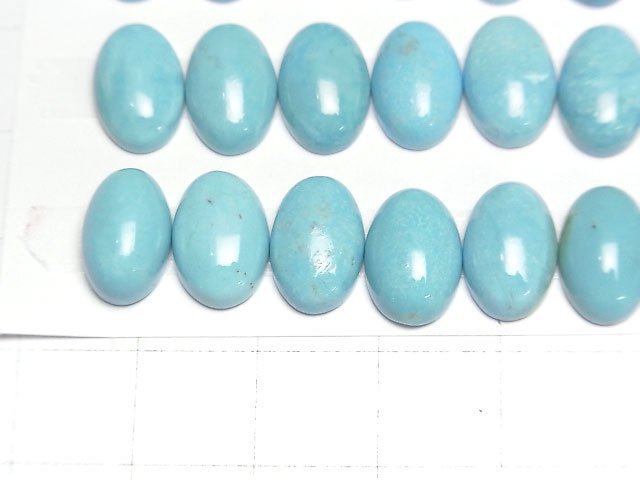 [Video] Turquoise AAA- Oval Cabochon 12x8mm [Light color] 1pc