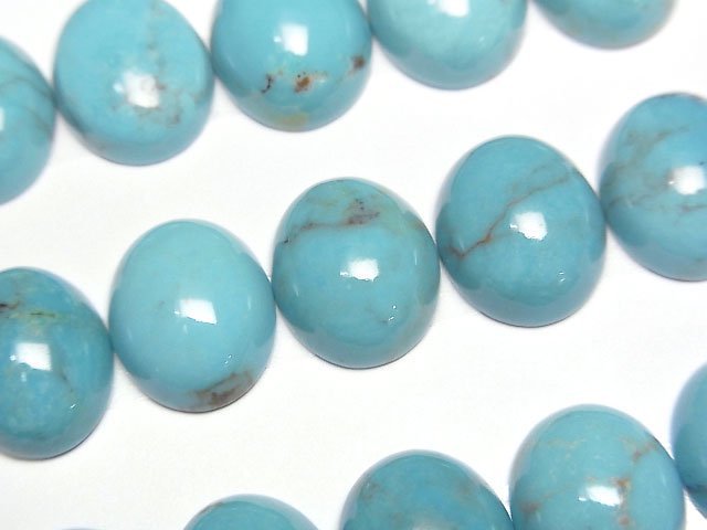 [Video]Turquoise AAA- Oval Cabochon 12x10mm 1pc