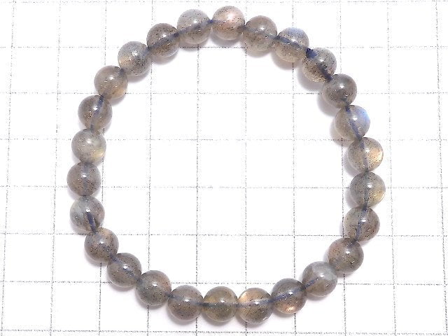 [Video][One of a kind] Labradorite AAA Round 7mm Bracelet NO.9