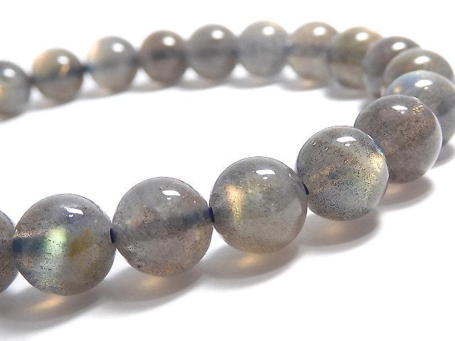 [Video][One of a kind] Labradorite AAA Round 7.5mm Bracelet NO.10