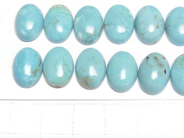 [Video]Turquoise AAA- Oval Cabochon 14x10mm 1pc