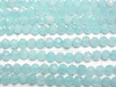 [Video]High Quality! Amazonite Silica AA+ Faceted Round 3mm 1strand beads (aprx.15inch/37cm)