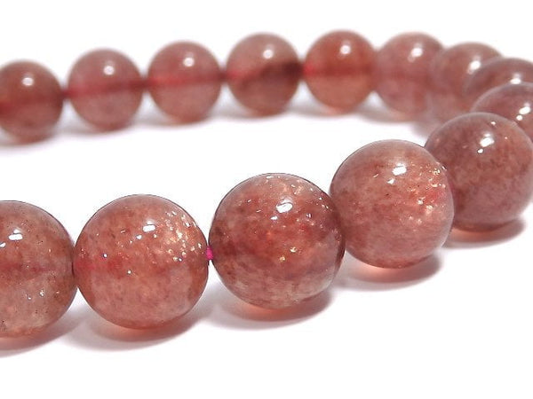 [Video][One of a kind] Pink Epidote AAA Round 9.5mm Bracelet NO.5