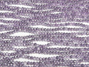 [Video]Glass Beads Faceted Button Rondelle 3x3x2mm Lilac Half Coated 1strand beads (aprx.12inch/29cm)