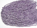 [Video]Glass Beads Faceted Button Rondelle 3x3x2mm Lilac Half Coated 1strand beads (aprx.12inch/29cm)