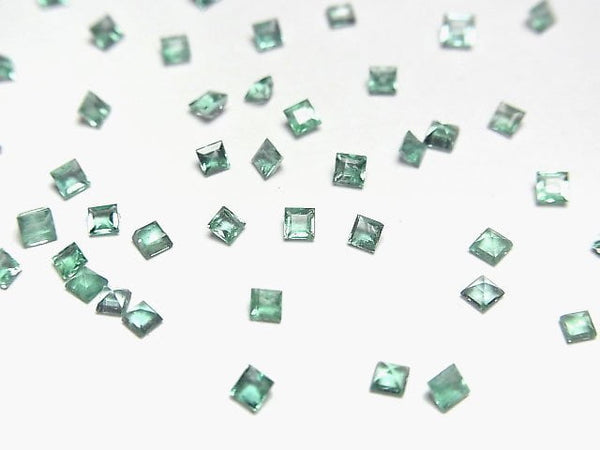 [Video]High Quality Emerald AAA- Loose stone Square Faceted 2x2mm 10pcs