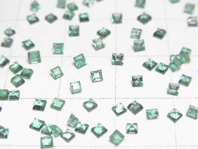 [Video]High Quality Emerald AAA- Loose stone Square Faceted 2x2mm 10pcs