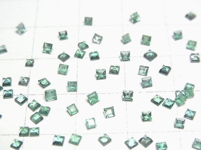 [Video]High Quality Emerald AAA- Loose stone Square Faceted 2x2mm 10pcs