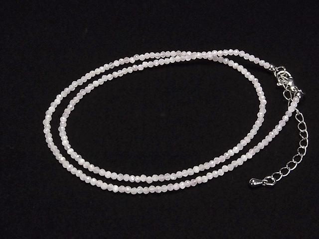 [Video] High Quality! Kunzite AA+ Faceted Round 2mm Necklace