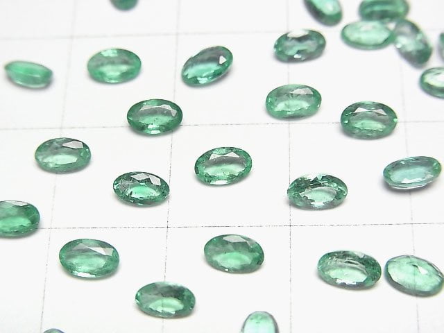 [Video]Zambia High Quality Emerald AAA- Loose stone Oval Faceted 5x3mm 1pc