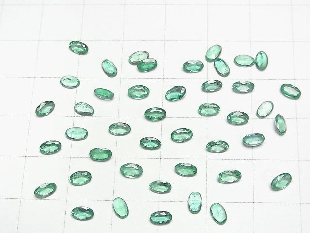 [Video]Zambia High Quality Emerald AAA- Loose stone Oval Faceted 5x3mm 1pc