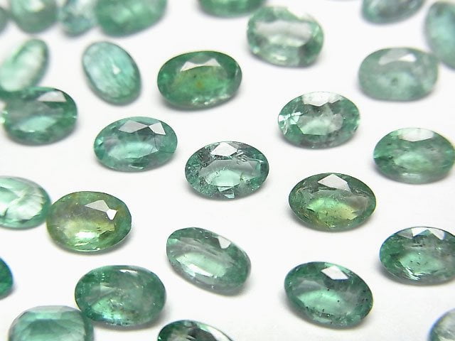 [Video]Zambia High Quality Emerald AAA- Loose stone Oval Faceted 6x4mm 1pc