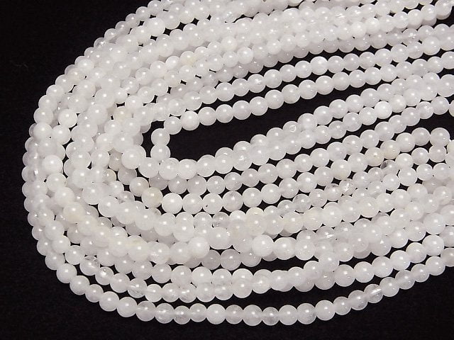 [Video]Danburite AA+ Round 4mm half or 1strand beads (aprx.15inch/38cm)